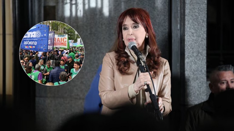 Sindicatos anuncian paros y movilizaciones en rechazo a la condena de Cristina Kirchner